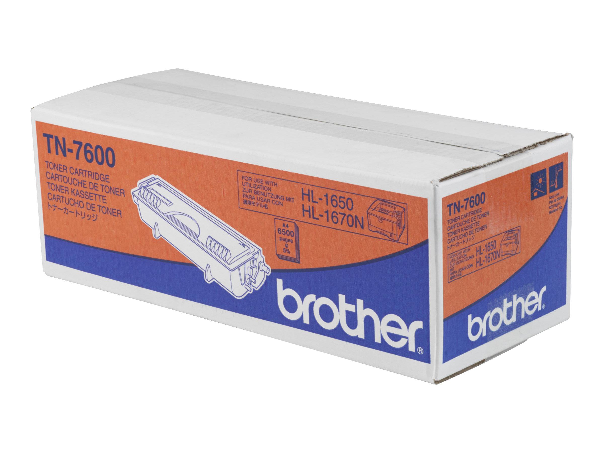 Brother TN7600 - Schwarz - Original - Tonerpatrone - für Brother DCP-8020, 8025, HL-1650, 1670, 1850, 1870, 5030, 5040,