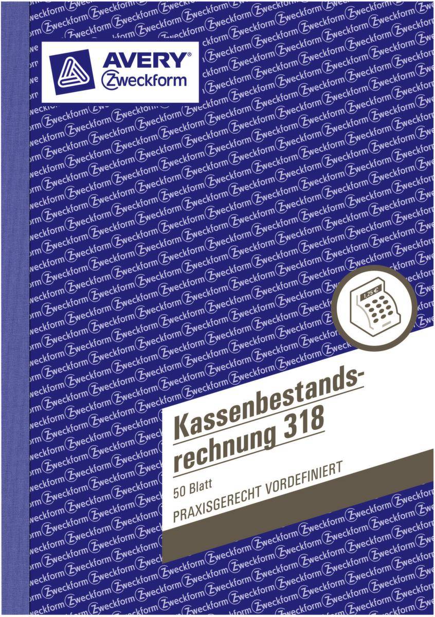Avery-Zweckform Kassenbestandsrechnung Formular 318 DIN A5 Weiß Anzahl der Blätter: 50 selbstdurchschreibend: Nein
