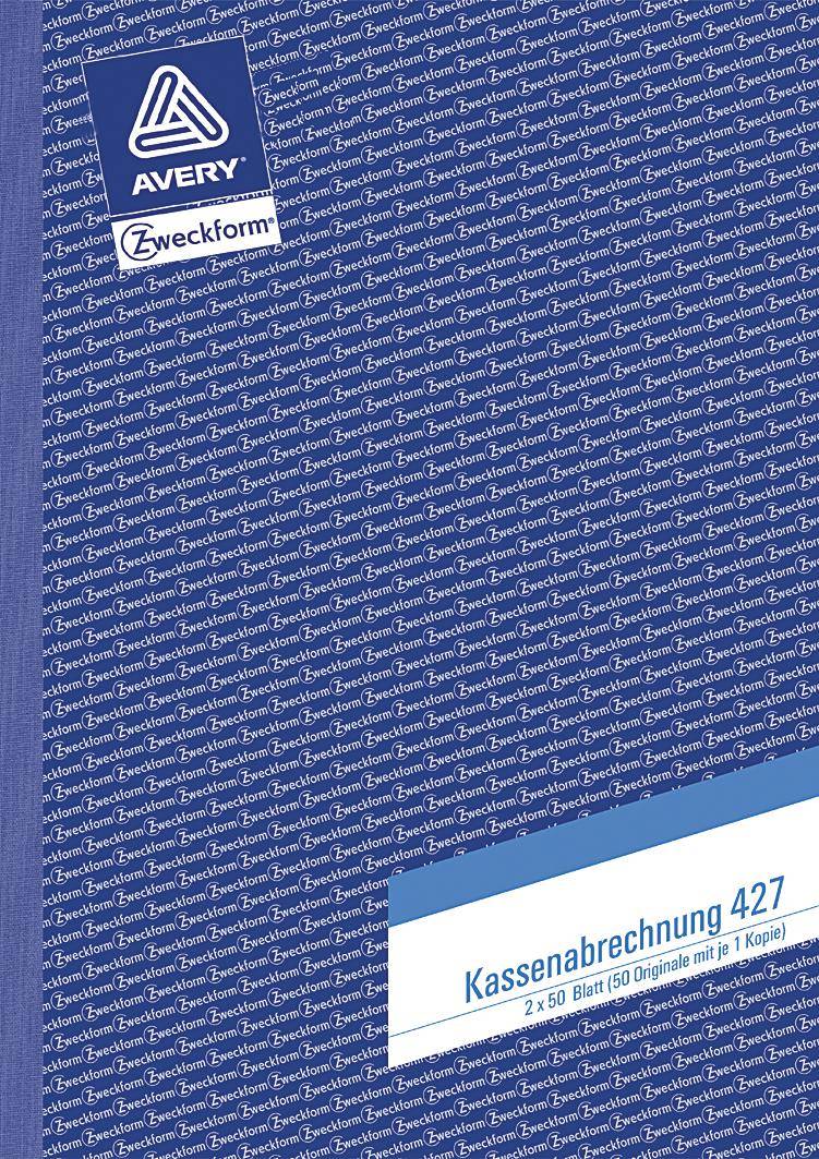 Kassenabrechnung,DIN A4,2x50 Blatt