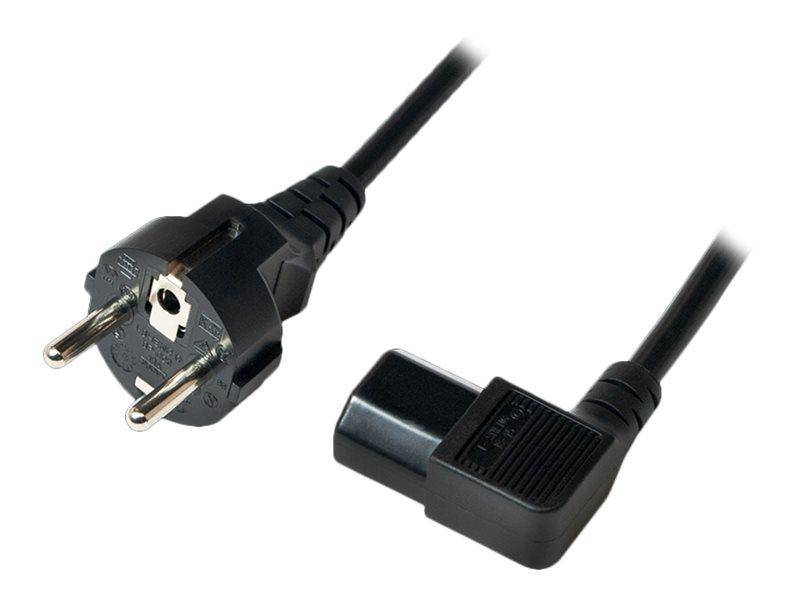 LogiLink Kaltgeräte Anschlusskabel [1x Schutzkontakt-Stecker - 1x Kaltgeräte-Buchse C13] 3.00 m Schwarz