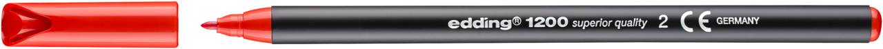 edding Fasermaler 1200 colourpen 4-1200002 rot