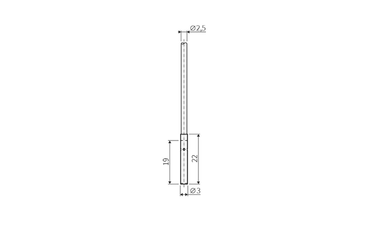 Induktiver Sensor Miniatursensor ⌀ 3 mm IP67 - Ø3 mm - AI804 - autosen