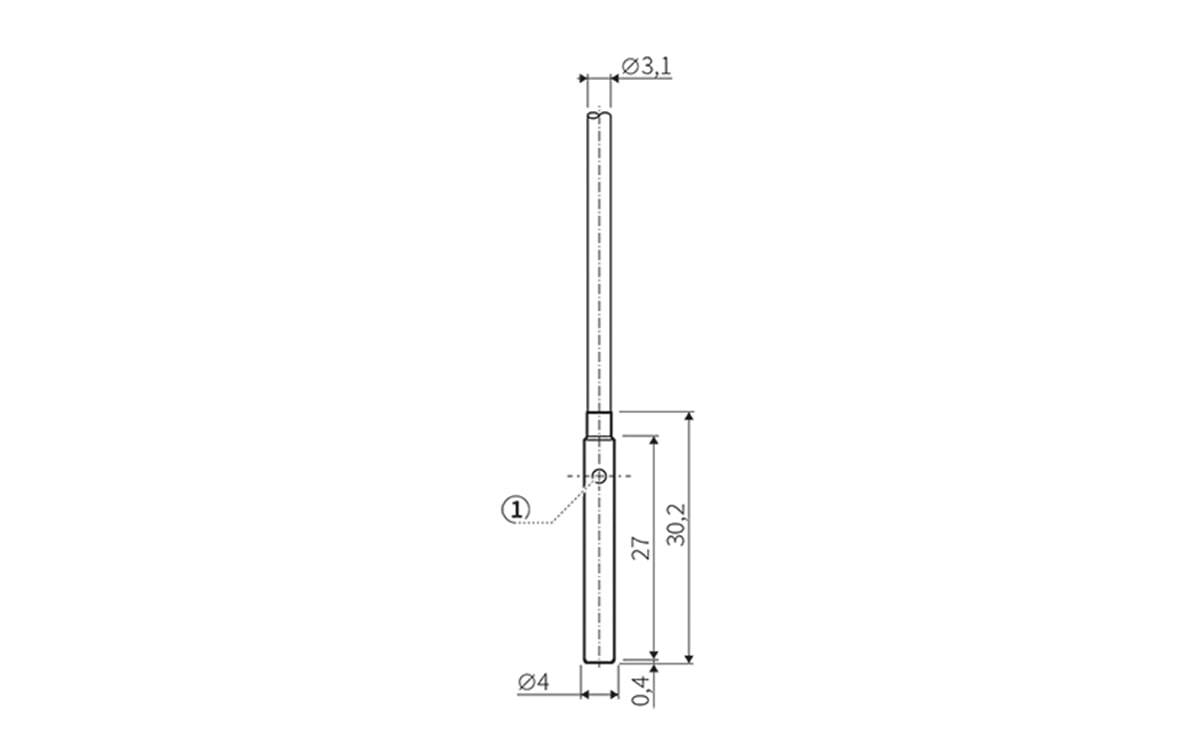 Induktiver Sensor Miniatursensor ⌀ 4 mm IP67 - Ø4 mm - AI807 - autosen