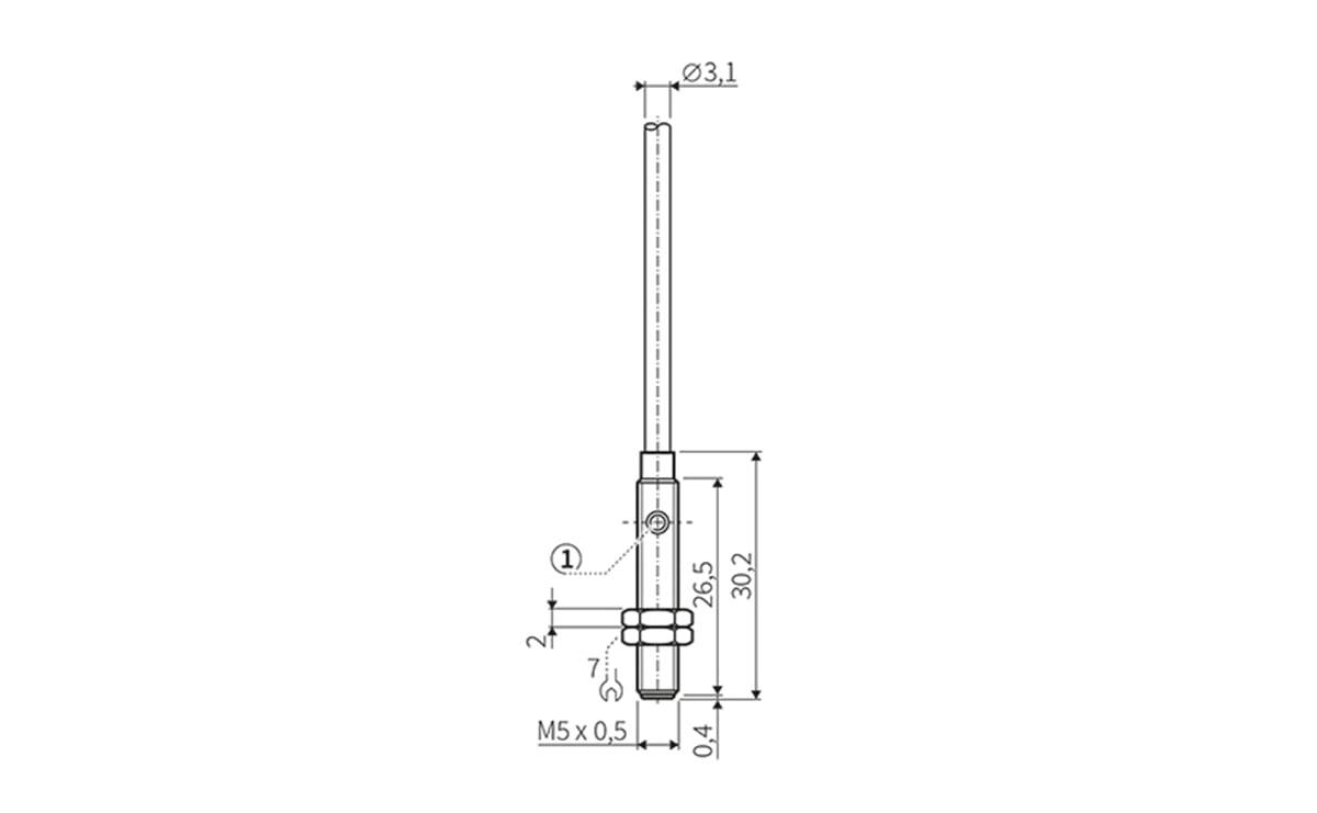 Induktiver Sensor Miniatursensor M5 1,5 mm IP67 - M5 - AI810 - autosen