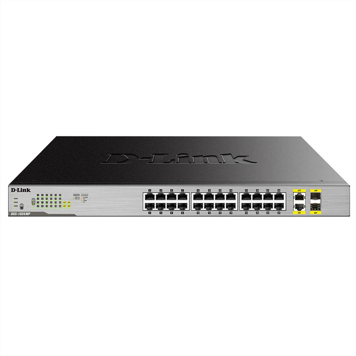 D-Link DGS 1026MP - Switch - unmanaged - 24 x 10/100/1000 (PoE)