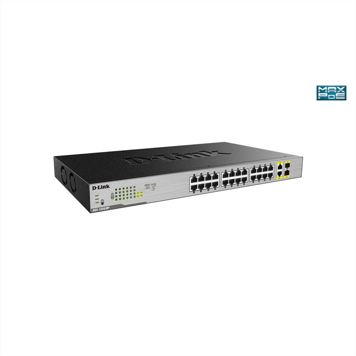 D-Link DGS 1026MP - Switch - unmanaged - 24 x 10/100/1000 (PoE)
