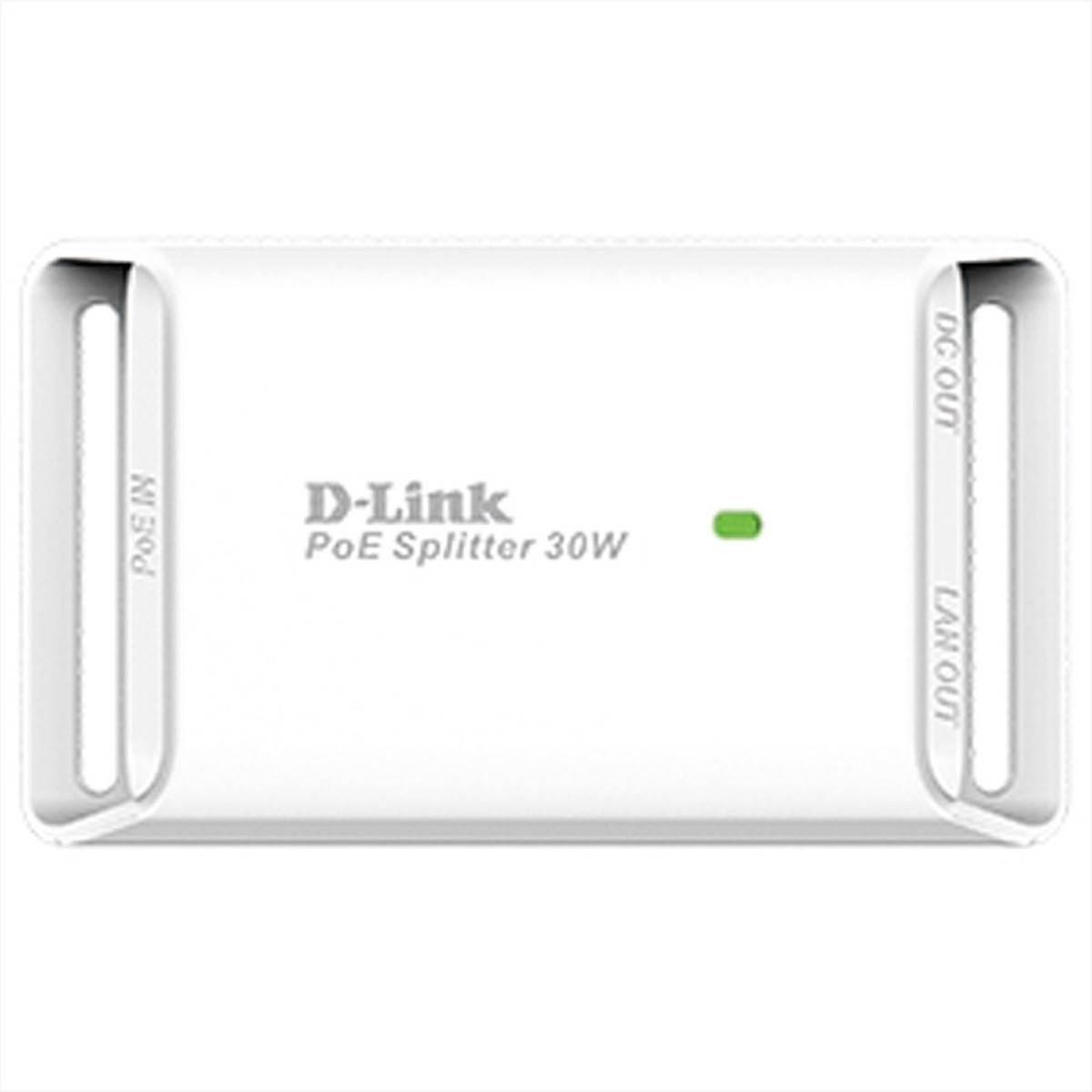 D-Link D-LINK 1-Port Gigabit 30W PoE Splitter PoE Splitter 1 GBit/s IEEE 802.3af (12.95 W), IEEE 802.3at (25.5 W)