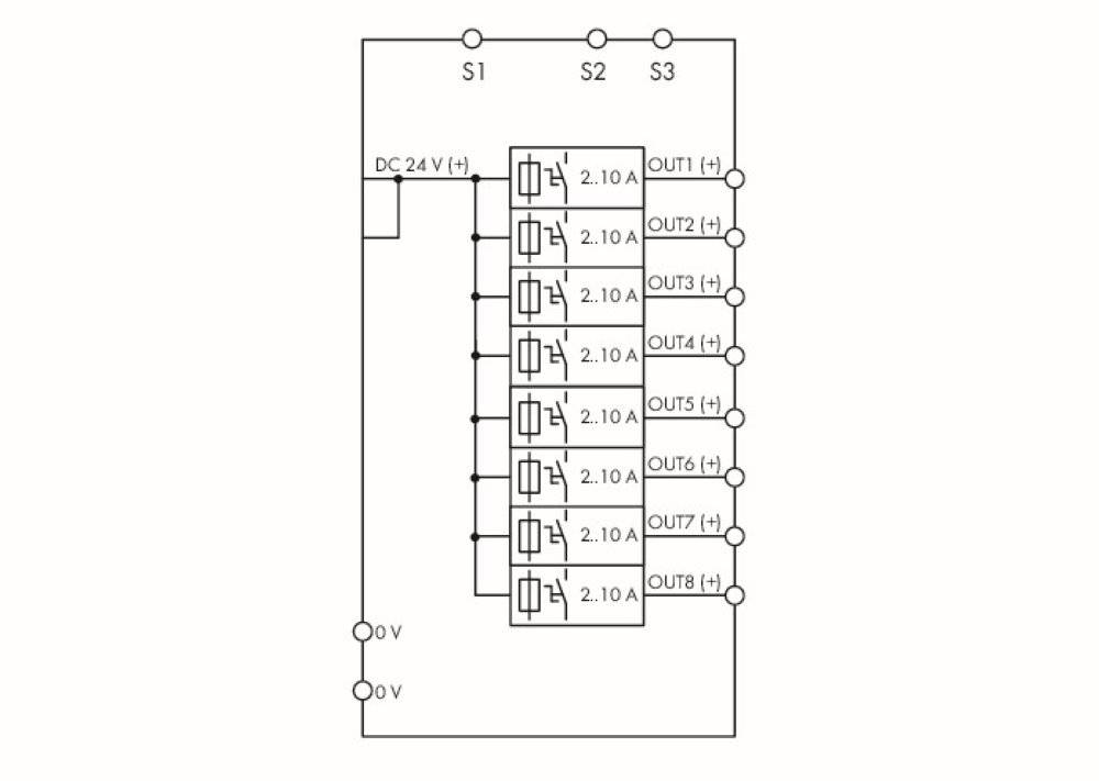 WAGO 787-1668 Elektronischer Schutzschalter 24 V/DC 10A 240W Anzahl Ausgänge:8 x Inhalt 1St.
