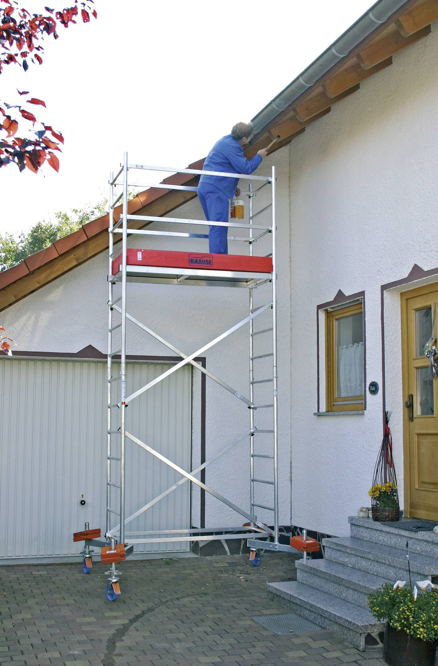 Krause 710130 ClimTec Aluminium Gerüst 1. Aufstockung Arbeitshöhe (max.): 5.00 m Silber 23 kg