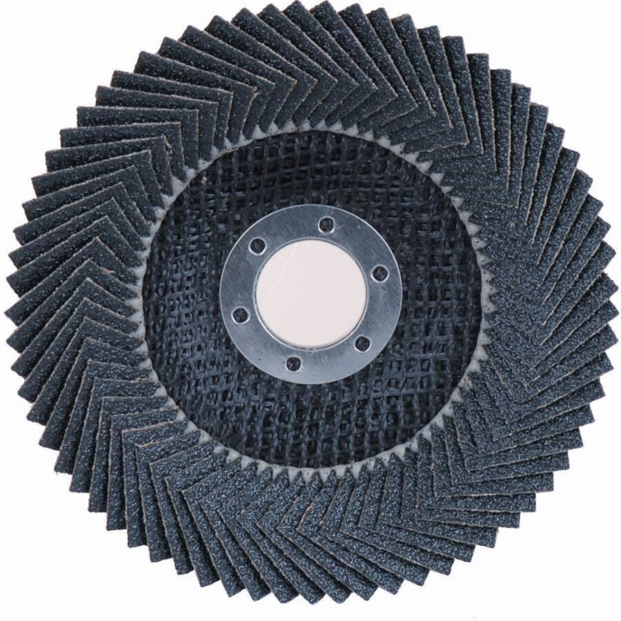 Fächerschleifscheibe Soft-Job Standard gerade 247001 Ø 125 mm Körnung 120 Bohrung 22,23 mm Drehzahl max. 12.250 U/min