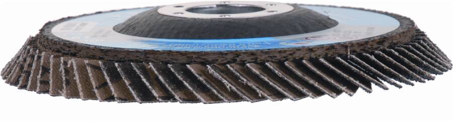 Fächerschleifscheibe Soft-Job Standard gerade 247001 Ø 125 mm Körnung 120 Bohrung 22,23 mm Drehzahl max. 12.250 U/min