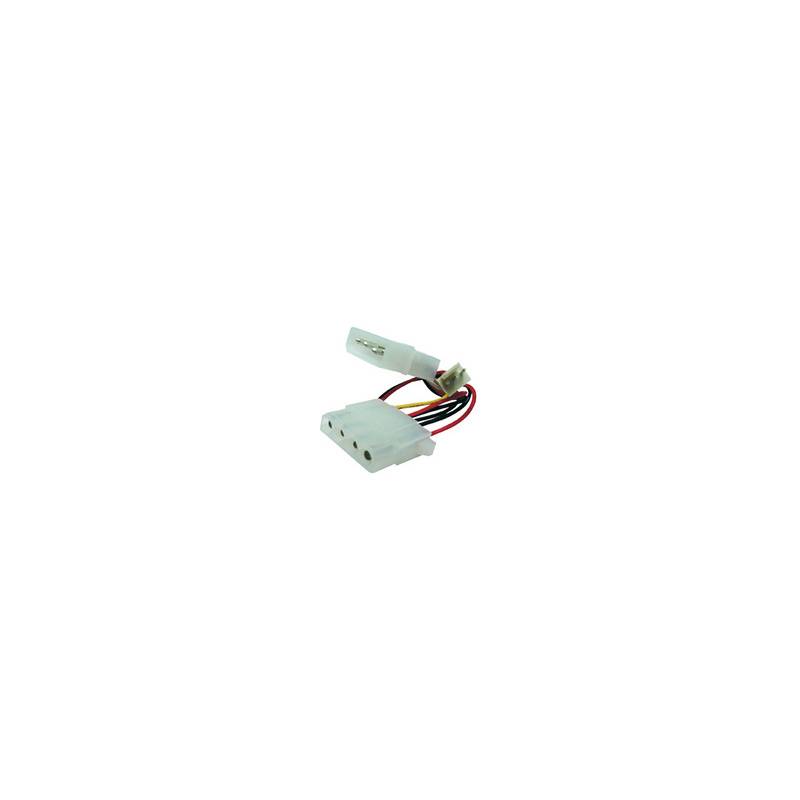 Digitus PC-Lüfter, Computer, Strom Kabel [1x IDE-Strom-Stecker 4pol. - 1x PC-Lüfter Buchse 3pol.] 0.30 m Gelb, Rot, Schwarz