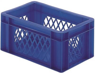 Transport- und Stapelbehälter mit Außenmaß B x L 400 x 600 / 600 x 800 mm 932118318 Farbe blau Ausführung Boden und Wänd