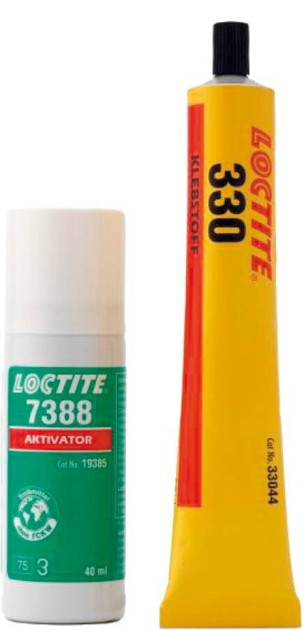 10 X 1K-Acrylat mit Aktivator Loctite 330+7388 135288 Gebindeart Tube Inhalt 50 / 40 ml