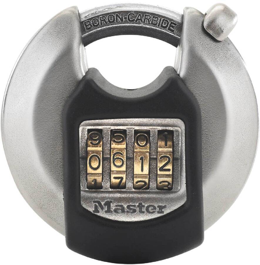 MASTERLOCK - MASTER LOCK 70 mm breites, verzinktes Excell Disc Schloss mit verdecktem Bgel; individuell einstellbare Zah
