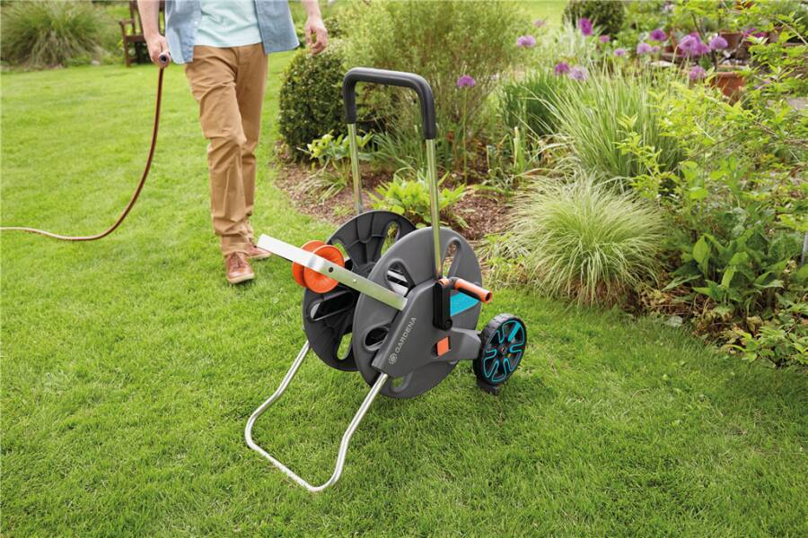 GARDENA 18520-20 CleverRoll L Easy Schlauchwagen 1 St. Grau, Türkis, Orange