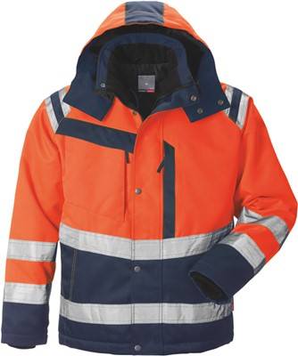 Warnschutz-Winterjacke HIGH VIS 4043 PP Klasse 3 119630-271-2XL Größe XXL Farbe warnorange / marine