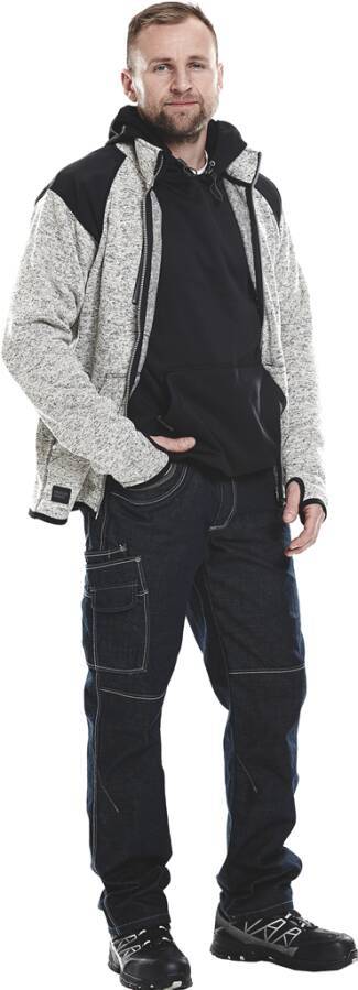 Fleecejacke 7451 PRKN 114032-597-M Größe M Farbe blau / schwarz