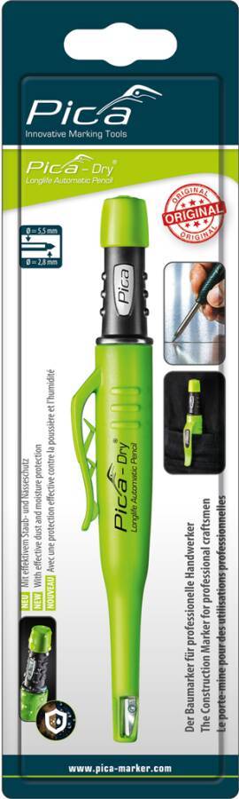 Bau-/Tieflochmarker Pica-Dry graphit m.Graphit-Mine PICA
