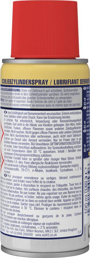 WD-40 Schließzylinder-Spray 49462/NBA Inhalt 100 ml Gebindeart Dose