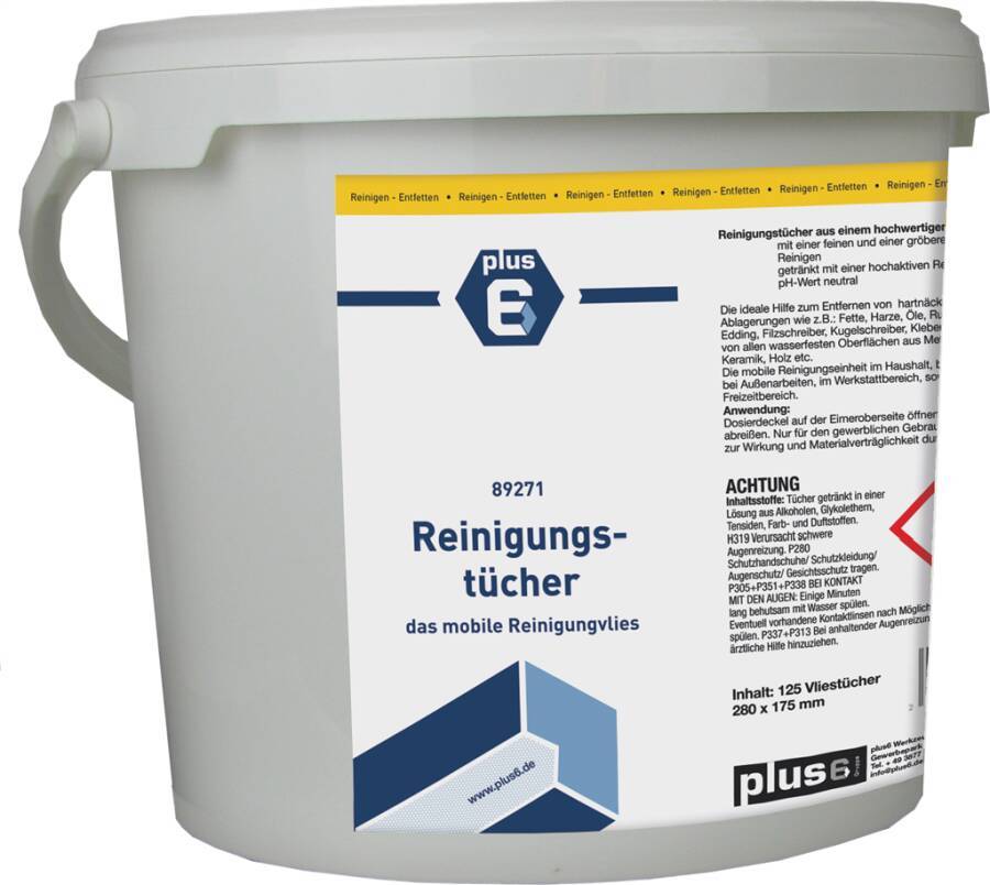 Reinigungstücher 89271 Inhalt 125 St Gebindeart Eimer pH-Wert alkalisch