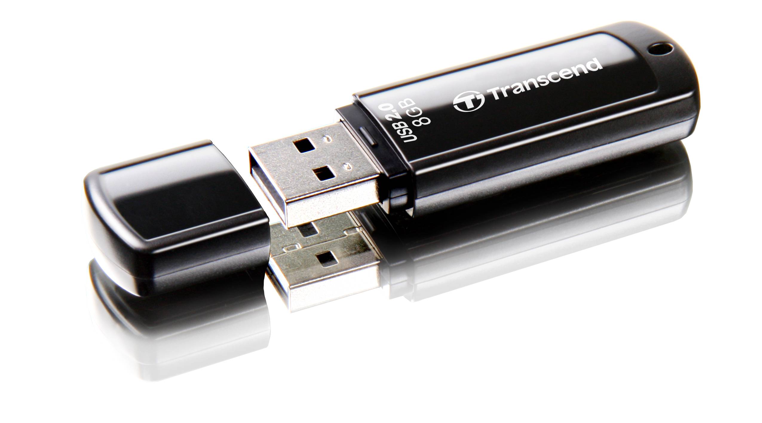 Transcend JetFlash® 350 USB-Stick 8 GB Schwarz TS8GJF350 USB 2.0