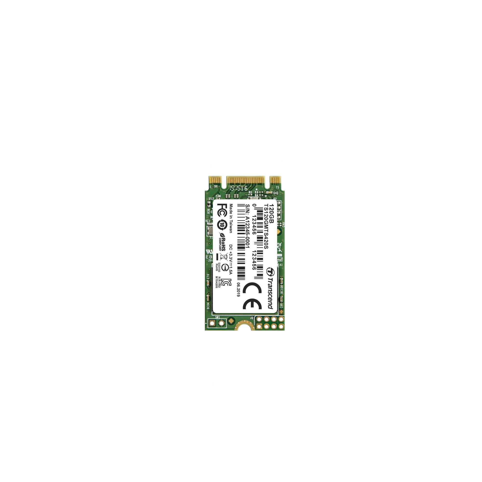 Transcend 420S 120 GB Interne M.2 SATA SSD 2242 M.2 SATA 6 Gb/s Retail TS120GMTS420S