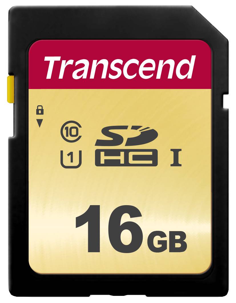 Transcend Premium 500S SDHC-Karte 16GB Class 10, UHS-I, UHS-Class 1