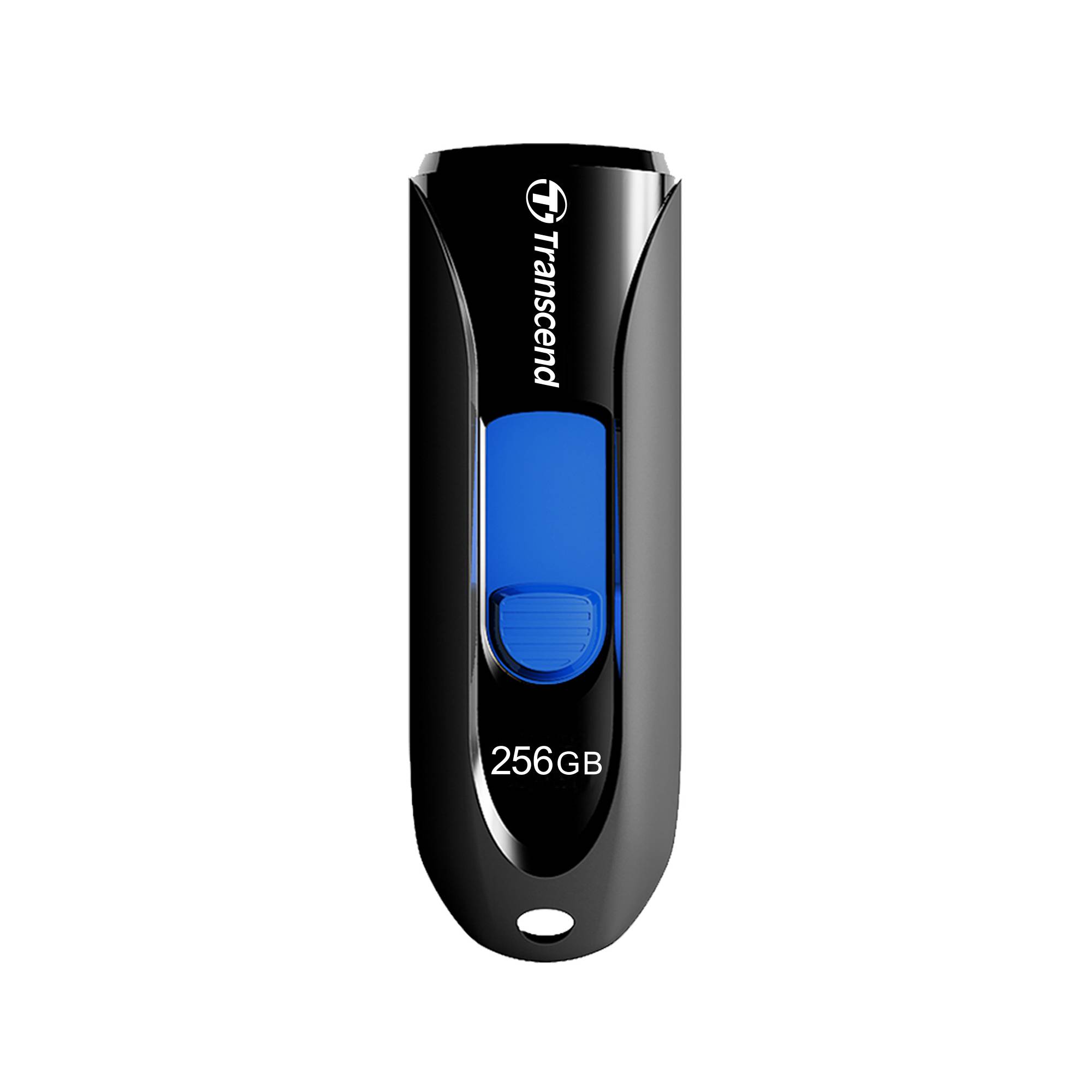 Transcend JetFlash® 790 USB-Stick 256 GB Schwarz, Blau TS256GJF790K USB 3.2 Gen 2 (USB 3.1)