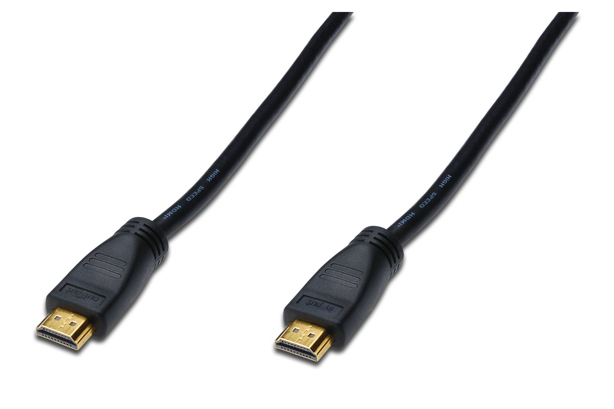 Digitus HDMI Anschlusskabel HDMI-A Stecker, HDMI-A Stecker 40.00 m Schwarz AK-330105-400-S vergoldete Steckkontakte HDMI-Kabel