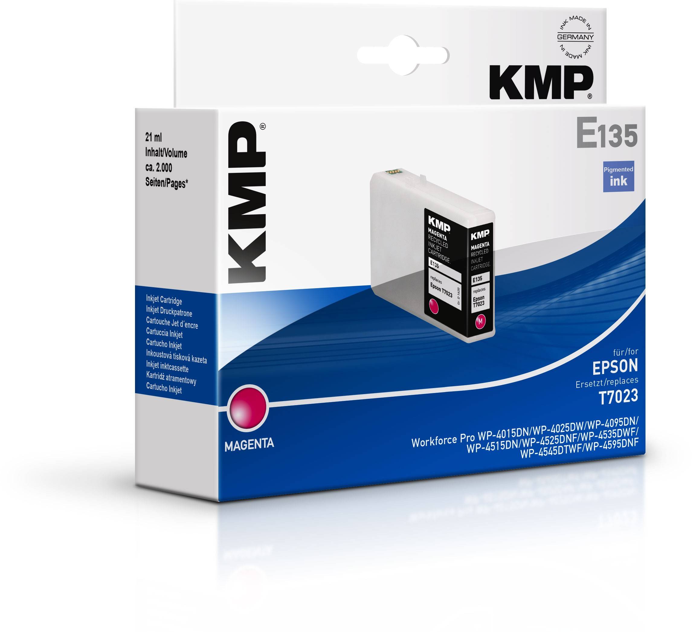 KMP E135 - 21 ml - Magenta - kompatibel - Tintenpatrone - für Epson WorkForce Pr