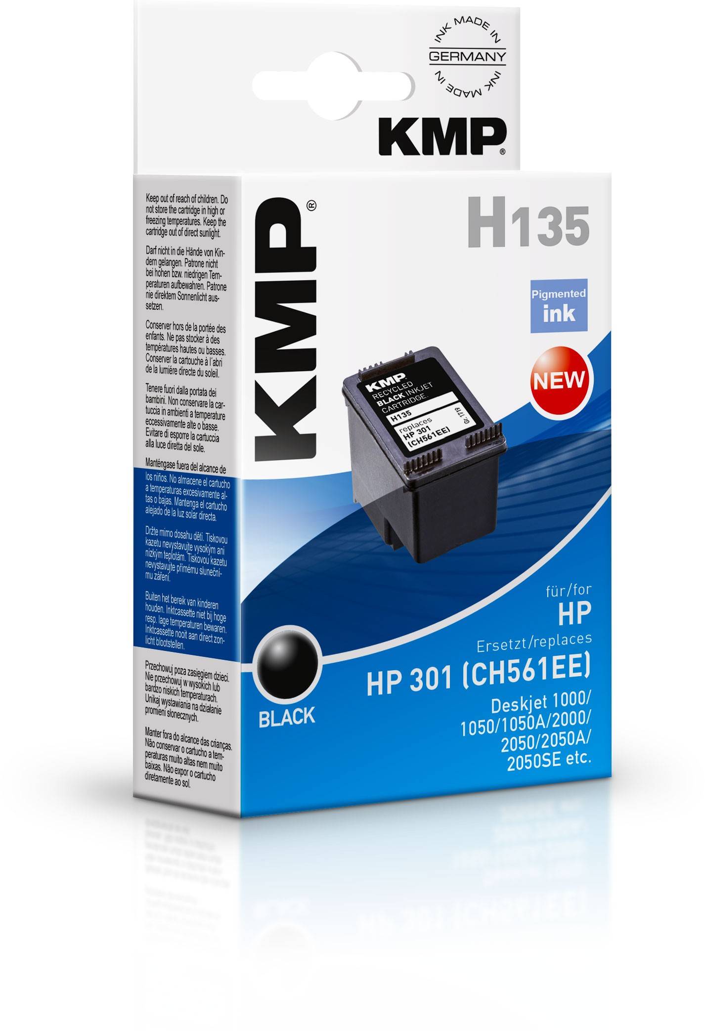 KMP H135 - 3 ml - Schwarz - kompatibel - Tintenpatrone - für Deskjet 1050A J410