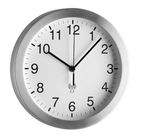 TFA Dostmann 98.1091.02 Funk Wanduhr 25 cm x 4 cm Aluminium (matt)