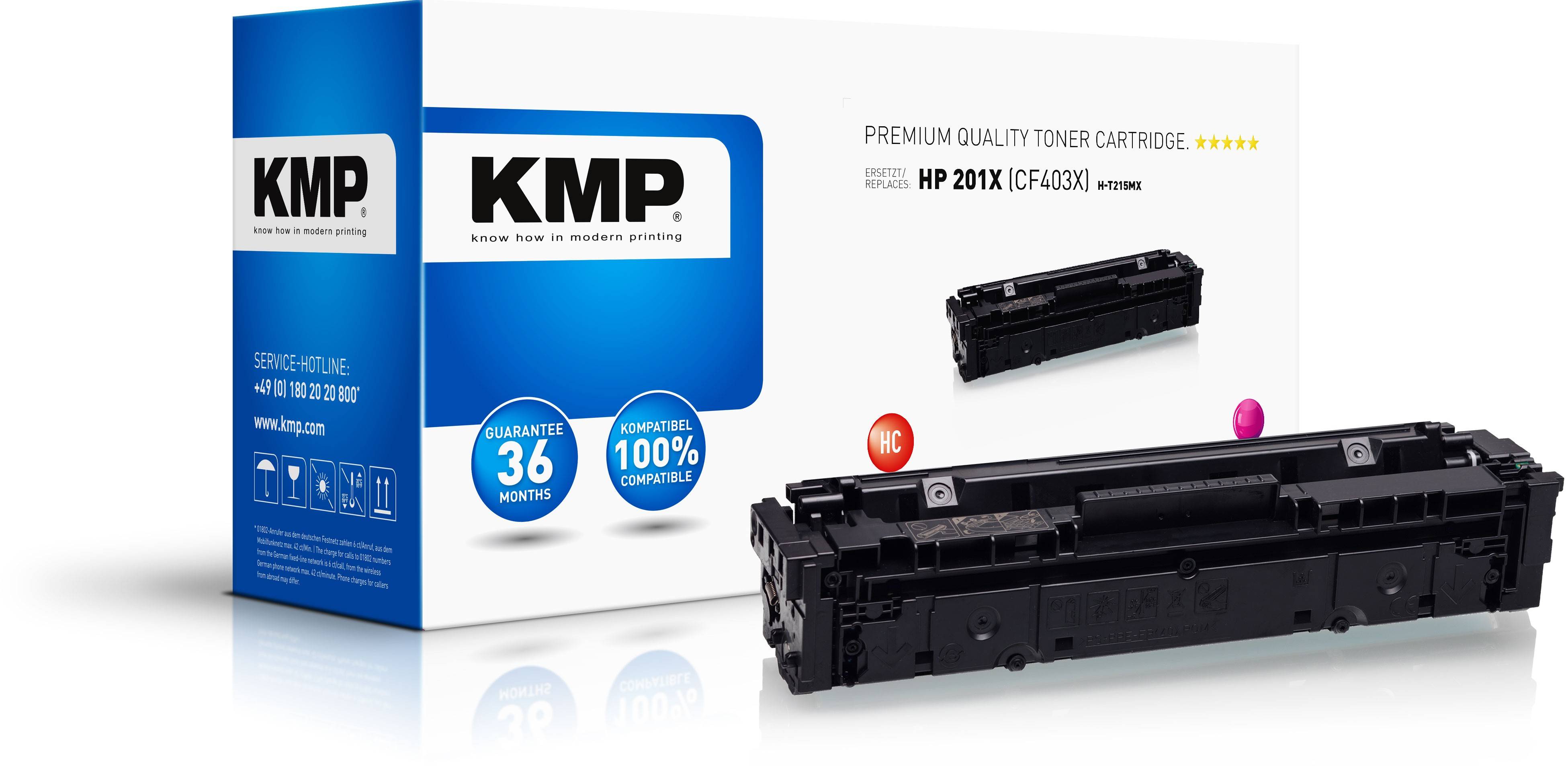 KMP Toner ersetzt HP 201X, CF403X Kompatibel Magenta 2300 Seiten H-T215MX 2536,3006
