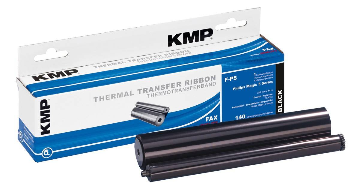 KMP Thermotransfer-Rolle Fax ersetzt Philips PFA 351 Kompatibel 140 Seiten Schwarz 1 St. F-P5 71000,0022