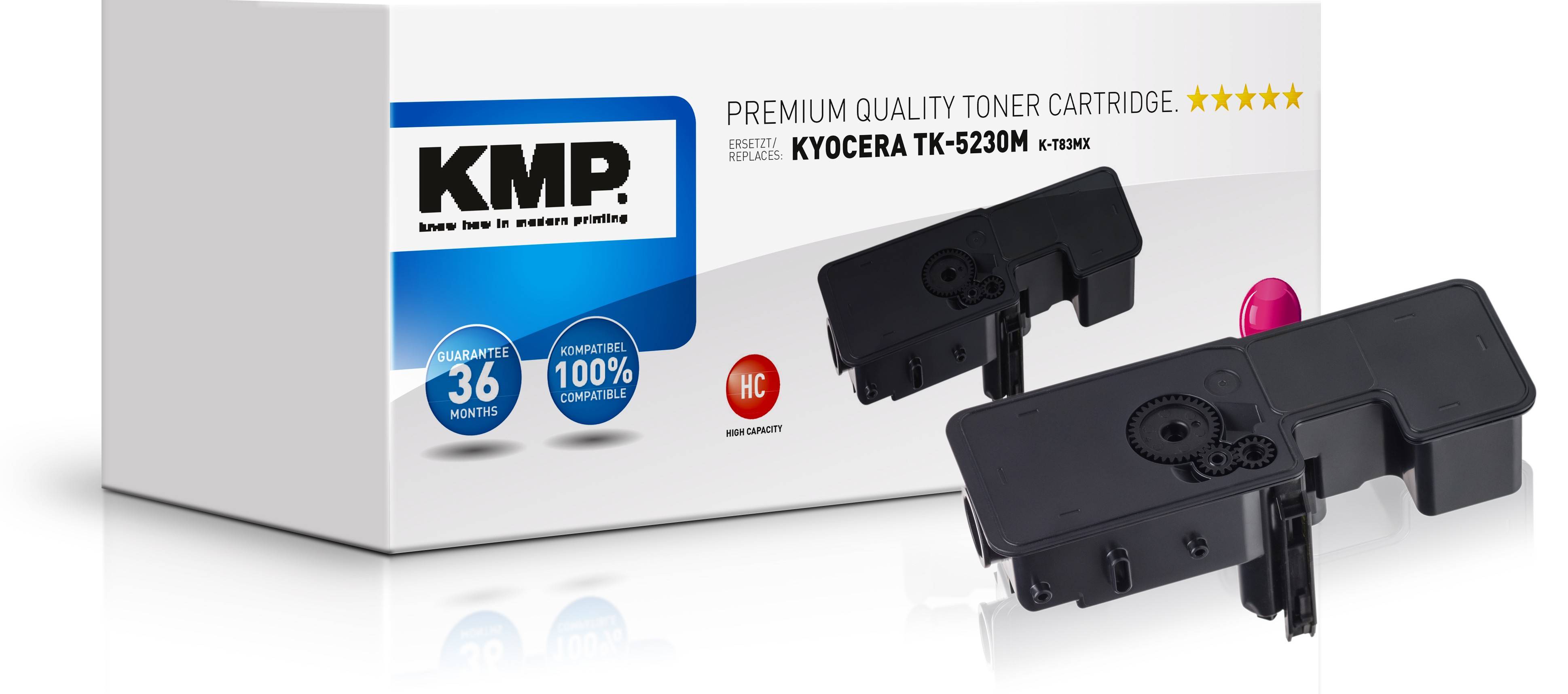 KMP Tonerkassette ersetzt Kyocera TK-5230M Kompatibel Magenta 2200 Seiten K-T83MX