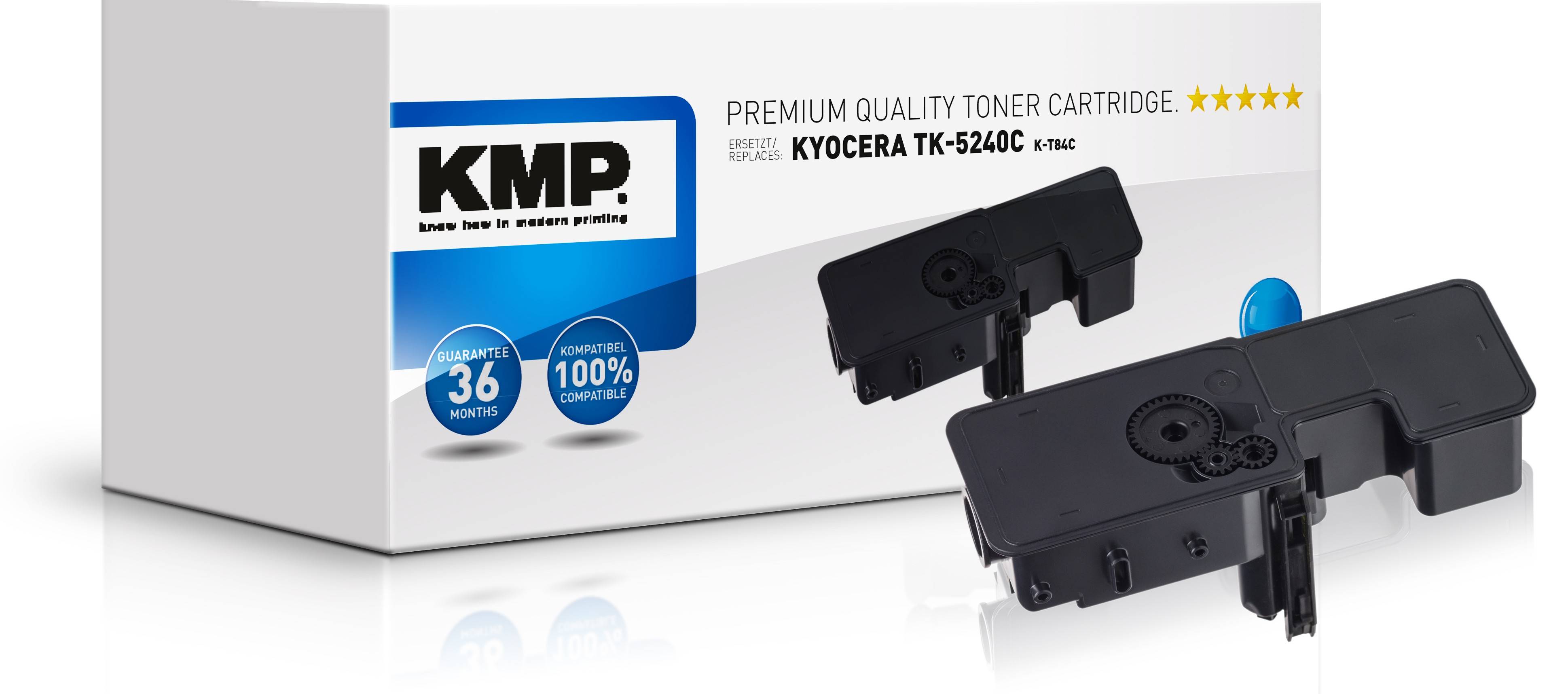 KMP Tonerkassette ersetzt Kyocera TK-5240C Kompatibel Cyan 3000 Seiten K-T84C
