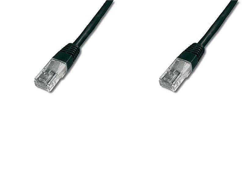 Digitus DK-1511-005/BLACK RJ45 Netzwerkkabel, Patchkabel CAT 5e U/UTP 0.50 m Schwarz 1 St.
