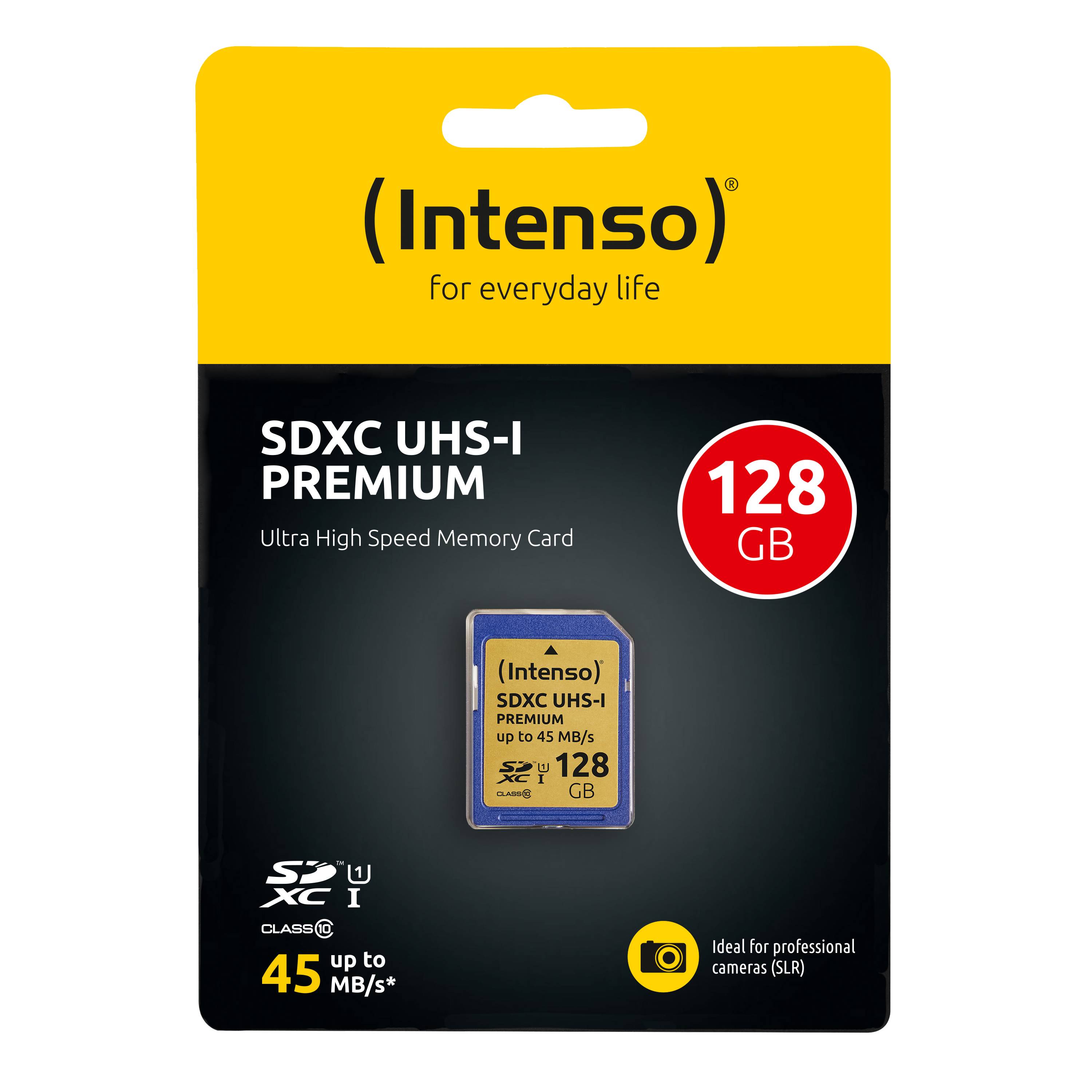 Intenso Premium SDXC-Karte 128 GB Class 10, UHS-I