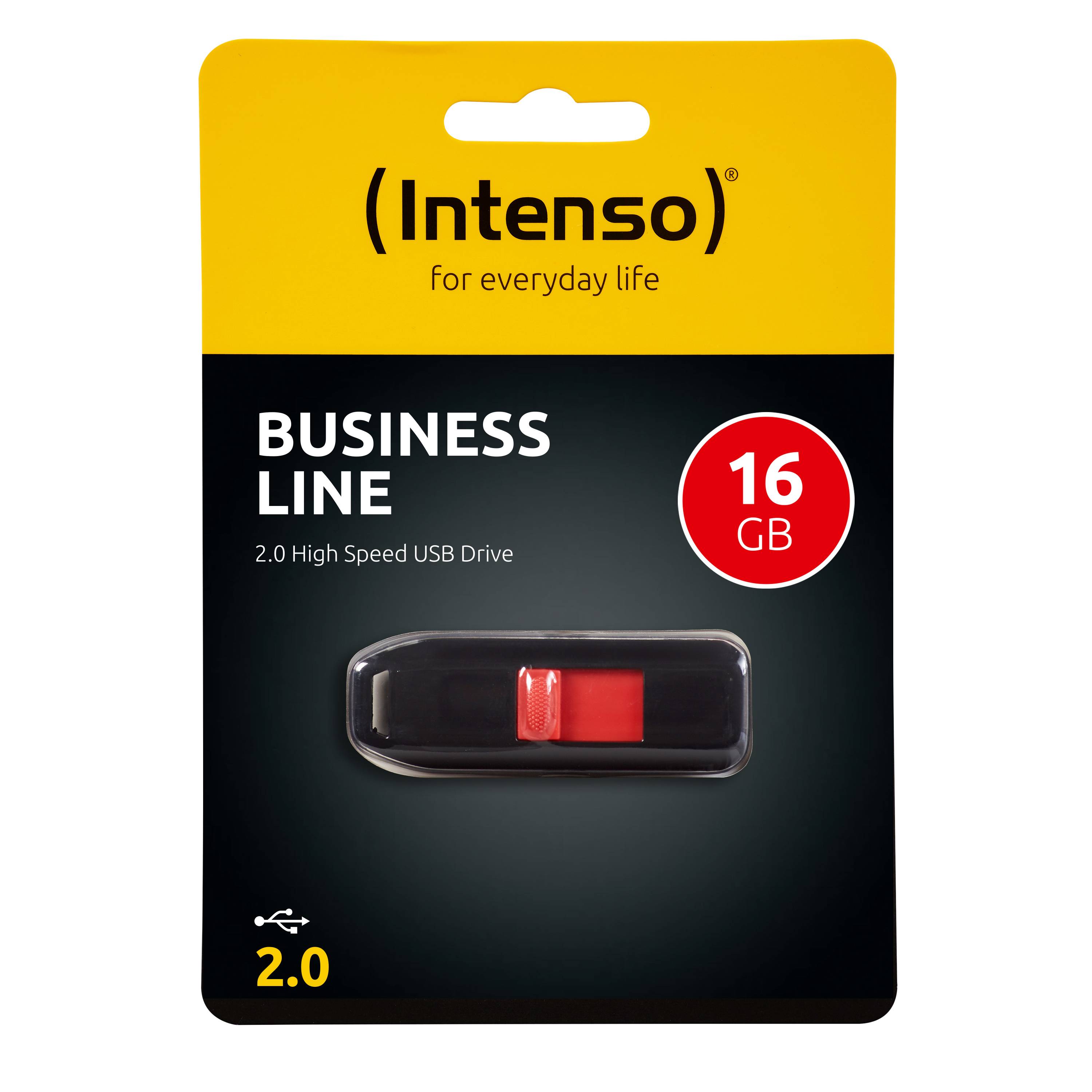 Intenso Business Line USB-Stick 16 GB Schwarz, Rot 3511470 USB 2.0