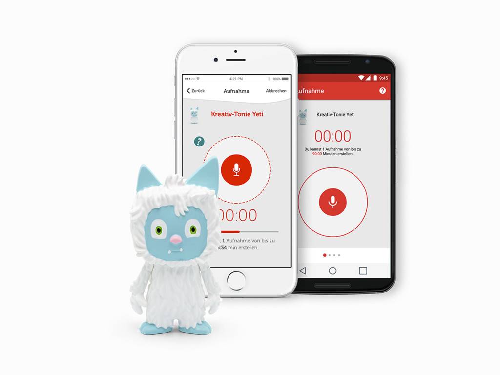 tonies Kreativ-Tonie Yeti, Mit Ton, Blau, Weiß