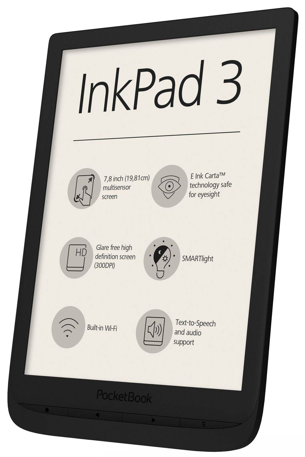 PocketBook InkPad 3 - eBook-Reader - 8 GB - 19.8 cm (7.8")
