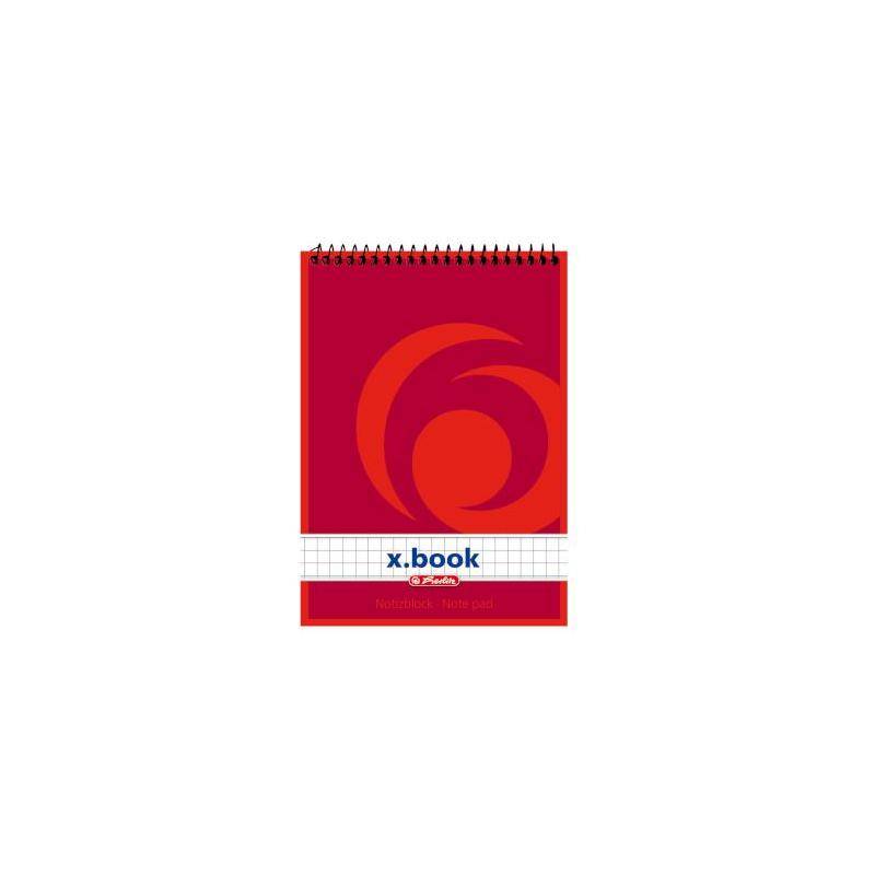 Spiralnotizblock A6 kariert 50 Blatt