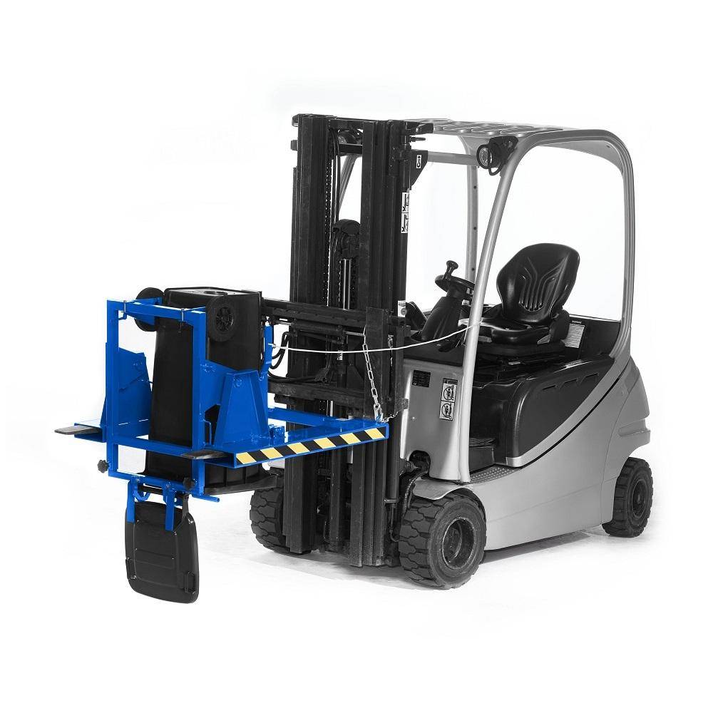 Mülltonnenwender Typ RMW RAL 5010 - verstellbar - für 120 Liter + 240 Liter Mülltonnen - Maße 1000 x 1000 x 1080 mm - RAL 5010 enzianblau