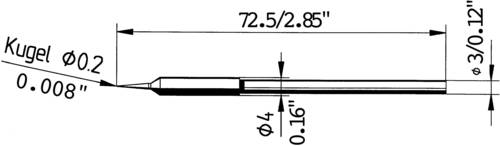 Ersa 212 SD LF Lötspitze Bleistiftform Spitzen-Größe 0.2mm Inhalt 1St.