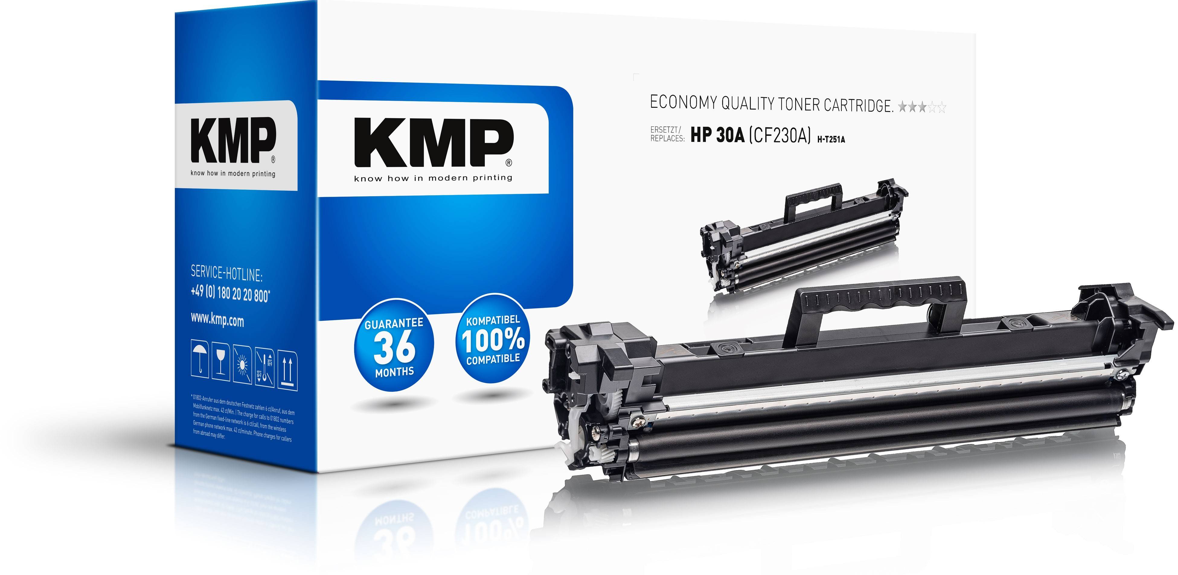 KMP Toner ersetzt HP 30ABK Kompatibel Schwarz H-T251A 2543,4000