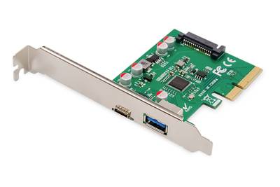 Digitus DS-30225 2 Port USB 3.2 Gen 2 Controllerkarte USB-A, USB-C®, USB 3.2 Gen 2, USB, USB 2.0, USB 3.2 Gen 1 (USB 3.0), USB 3.2 Gen 2 (USB 3.1)