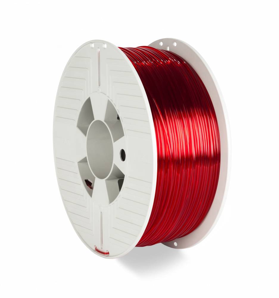 Verbatim 55054 Filament Filament PETG 1.75 mm 1 kg Rot (transparent) 1 St.