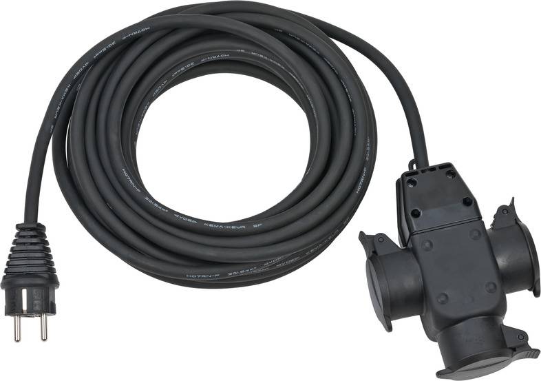 Brennenstuhl 1167810301 Strom Verlängerungskabel Schwarz 10.00 m H07RN-F 3G 1,5 mm²