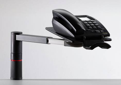 Novus Office ScopeMaster 7140002000 Telefon-Schwenkarm Schwenkbar Lichtgrau 1 St.